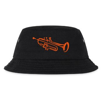 Trompete Musikinstrument in 2405 - Kinder Bucket Hat - Schwarz - Vorne