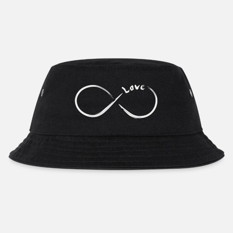 Unendlichkeit Love - Kinder Bucket Hat - Schwarz