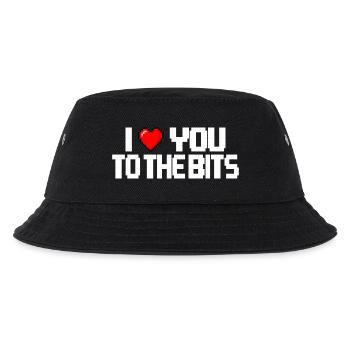 Ich liebe dich bis in die Bruchstücke (dunkel) - Kinder Bucket Hat - Schwarz - Vorne