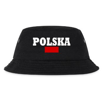 Polen - Kinder Bucket Hat - Schwarz - Vorne
