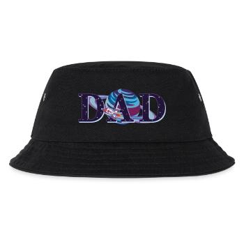 Papa Cool Space Rocket Vatertag Matching Männer - Kinder Bucket Hat - Schwarz - Vorne