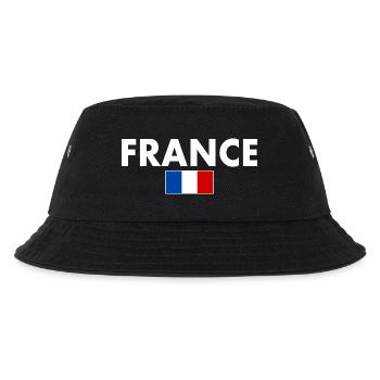 Frankreich - Kinder Bucket Hat - Schwarz - Vorne