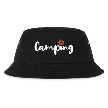 Camping Hawai Handschrift Camper Caravan Wohnmobil - Kinder Bucket Hat - Schwarz - Vorne