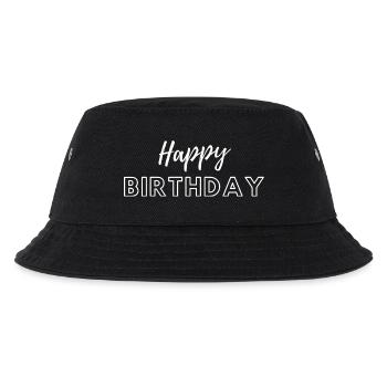 Happy Birthday - Kinder Bucket Hat - Schwarz - Vorne