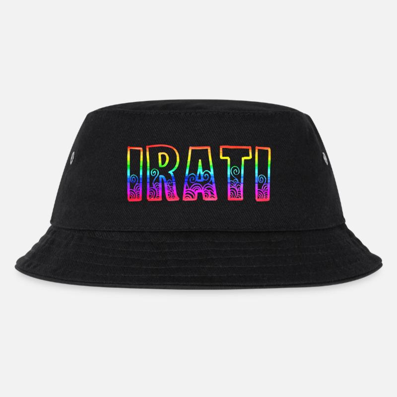 irati rs regenbogen - Kinder Bucket Hat - Schwarz