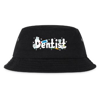 Zahnarzt Zahnärztin - Kinder Bucket Hat - Schwarz - Vorne
