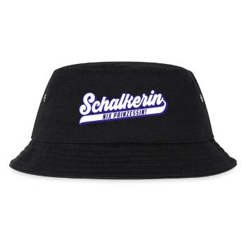 Nix Prinzessin, Schalkerin | Farben änderbar - Kinder Bucket Hat - Schwarz - Vorne