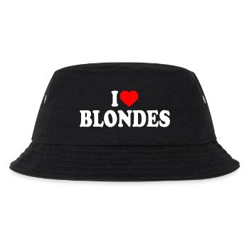 I love blondes - Kinder Bucket Hat - Schwarz - Vorne