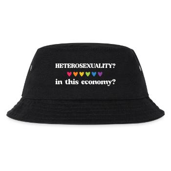 LGBT Pride Month - Heterosexualität? In diesem wirtschaftlichen - Kinder Bucket Hat - Schwarz - Vorne