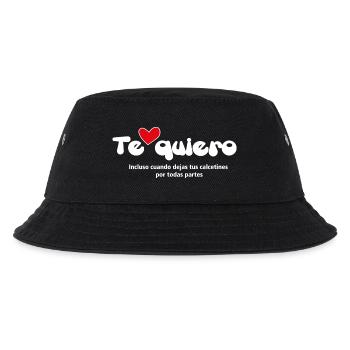 "ICH LIEBE DICH" - Lustige Zitate Paare 15 - Kinder Bucket Hat - Schwarz - Vorne