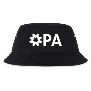 Opa Ingenieur Handwerker Werkstatt Getriebe - Kinder Bucket Hat - Schwarz - Vorne