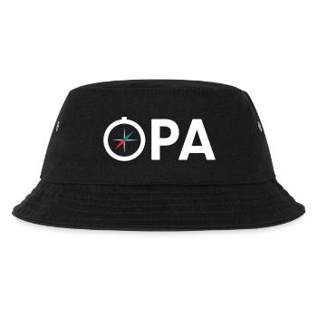 Opa Großvater Kompass Expedition Geschenkidee - Kinder Bucket Hat - Schwarz - Vorne