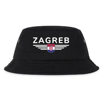 T-shirt de fan de Zagreb pour les amoureux de la Croatie - Bob Enfant - noir - Devant