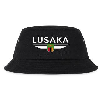 Lusaka T-Shirt für Sambia Fans - Kinder Bucket Hat - Schwarz - Vorne