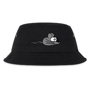 Maus Mäuschen Süße Kleine Ratte Nager Freundlich - Kinder Bucket Hat - Schwarz - Vorne