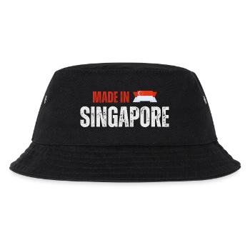 Made in Singapore, Singaporean pride - Kids’ Bucket Hat - black - Front