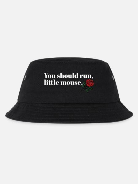Run Baby Run – Dark Booktok Design - Kinder Bucket Hat - Schwarz