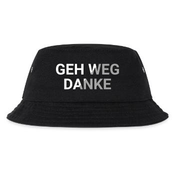 Geh weg danke - Kinder Bucket Hat - Schwarz - Vorne