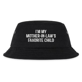 Lustiges Lieblingszitat der Schwiegermutter - Kinder Bucket Hat - Schwarz - Vorne