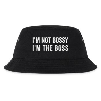 I'M NOT BOSSY I'M THE BOS-S - Kids’ Bucket Hat - black - Front