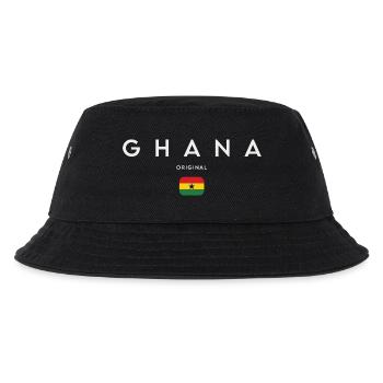 Ghanaischer Stolz, minimalistisches, schlankes Design - Kinder Bucket Hat - Schwarz - Vorne