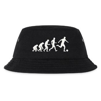 Football Evolution Silhouette Footballer Development - Kids’ Bucket Hat - black - Front