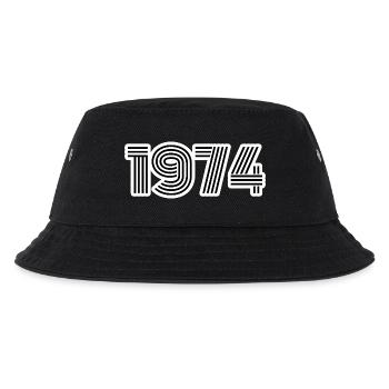 Born in 1974 - Kids’ Bucket Hat - black - Front