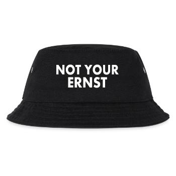 Not your ernst - Kinder Bucket Hat - Schwarz - Vorne