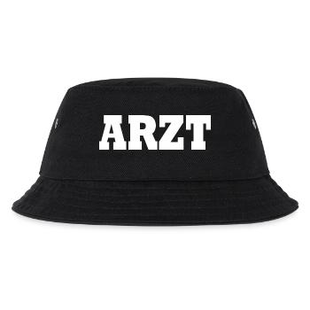 Arzt - Kinder Bucket Hat - Schwarz - Vorne