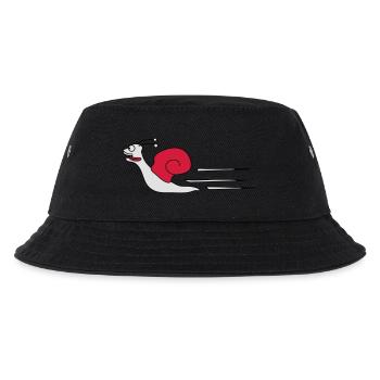 Fast Snail - Kinder Bucket Hat - Schwarz - Vorne