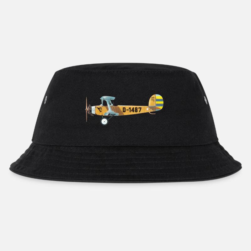 Udet Flieger 01 - Kinder Bucket Hat - Schwarz