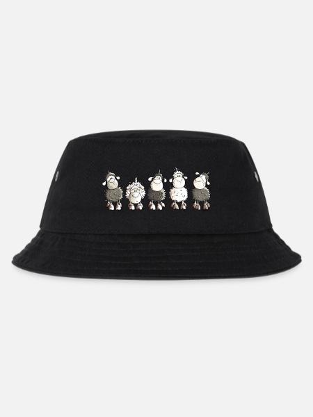 Funny Sheep - Schaf - Schafe - Kinder Bucket Hat - Schwarz