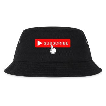 Subscribe Button Click Icon Design - Kids’ Bucket Hat - black - Front