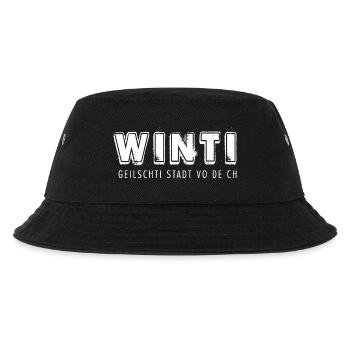 WINTI geilschti Stadt vo de CH - Kinder Bucket Hat - Schwarz - Vorne