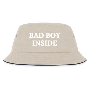 Stylish statement with rebellious flair - Kids’ Bucket Hat - ecru/navy - Front