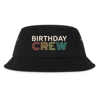 Birthday Crew Matching Group Birthday Party Outfit - Kids’ Bucket Hat - black - Front