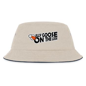 goose on the loose - Kinder Bucket Hat - Natur/Navy - Vorne