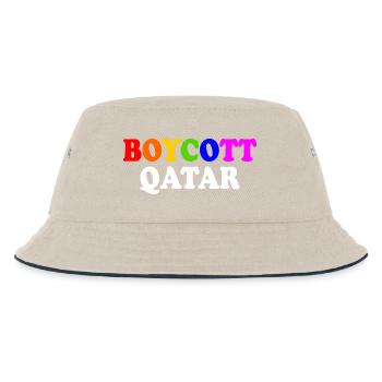 Boycott qatar - Kids’ Bucket Hat - ecru/navy - Front