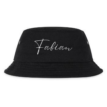 Fabian Name T-Shirt Geschenk Für Männer - Kinder Bucket Hat - Schwarz - Vorne