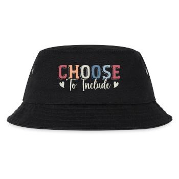 Choose To Include For Autism Teacher SPED - Kids’ Bucket Hat - black - Front