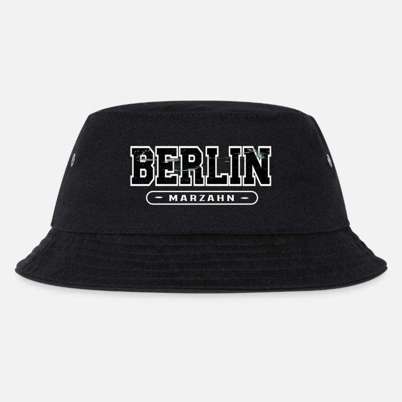 Berlin Marzahn Grunge - Kinder Bucket Hat - Schwarz