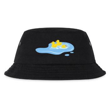 Enten in einem Teich - Kinder Bucket Hat - Schwarz - Vorne
