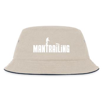mantrailing - Kinder Bucket Hat - Natur/Navy - Vorne