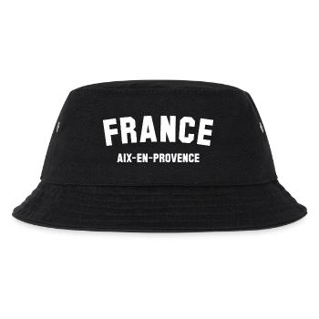 AIX EN PROVENCE France - Kinder Bucket Hat - Schwarz - Vorne