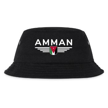 Jordanien Amman Fan Outfit T-Shirt Design Geschenk - Kinder Bucket Hat - Schwarz - Vorne