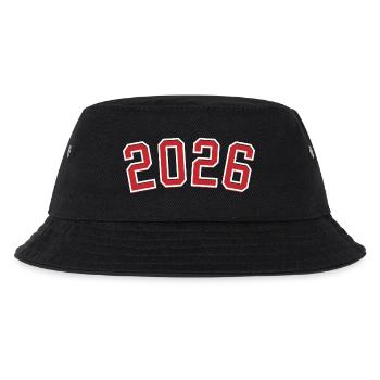 Geburtsjahr Sport 2026 - Kinder Bucket Hat - Schwarz - Vorne