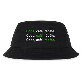 GEEK HUMOR LUSTIGER WITZ 2 - Kinder Bucket Hat - Schwarz - Vorne