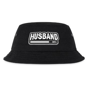 Bräutigam „Husband“ Ladebalken – JGA-Motiv - Kinder Bucket Hat - Schwarz - Vorne