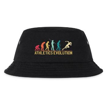 Evolution der menschlichen Athleten Kunstdruck - Kinder Bucket Hat - Schwarz - Vorne