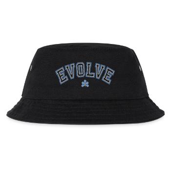 Clean Streetstyle Vintage/College Look - Kinder Bucket Hat - Schwarz - Vorne